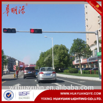 Galvanized led light traffic steel post